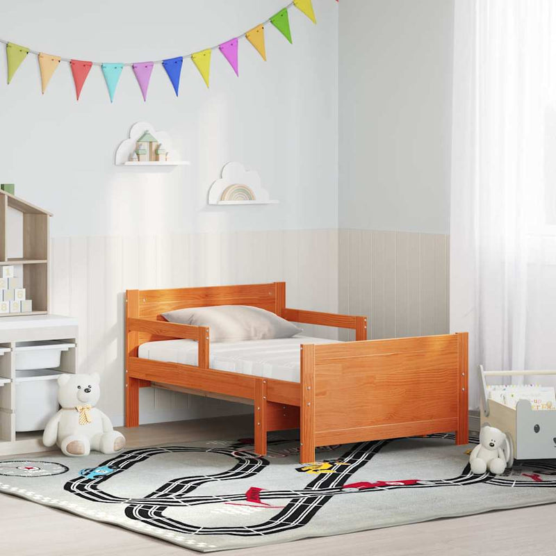 Cadru de pat cu saltea extinsă cu headboard Maro 80 x 200 cm