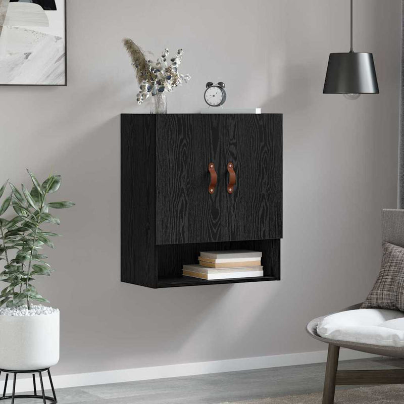Dulap de perete 60 x 31 x 70 cm Lemn prelucrat Stejar negru