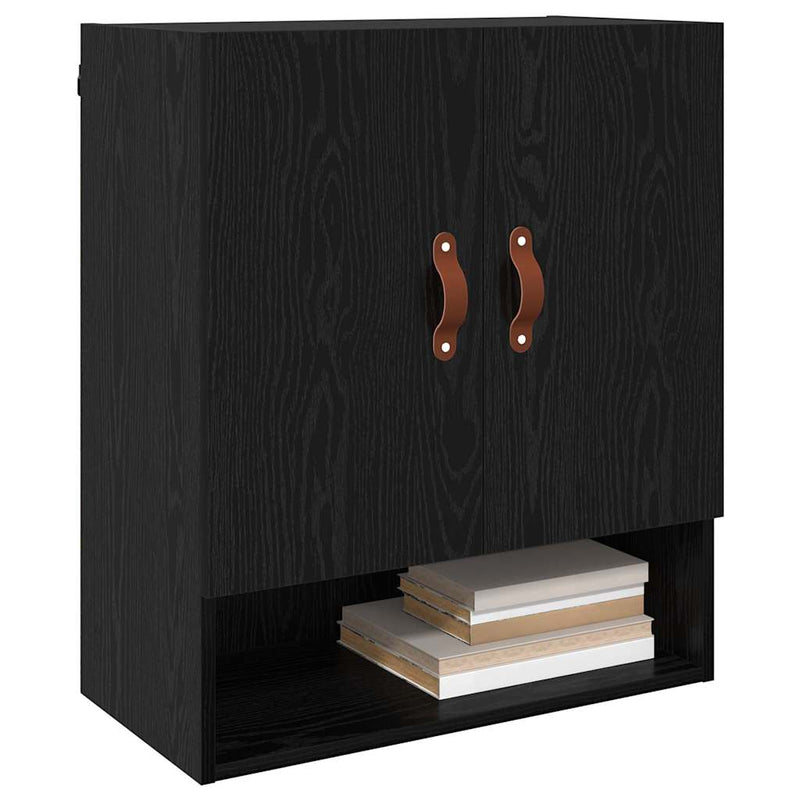 Dulap de perete 60 x 31 x 70 cm Lemn prelucrat Stejar negru