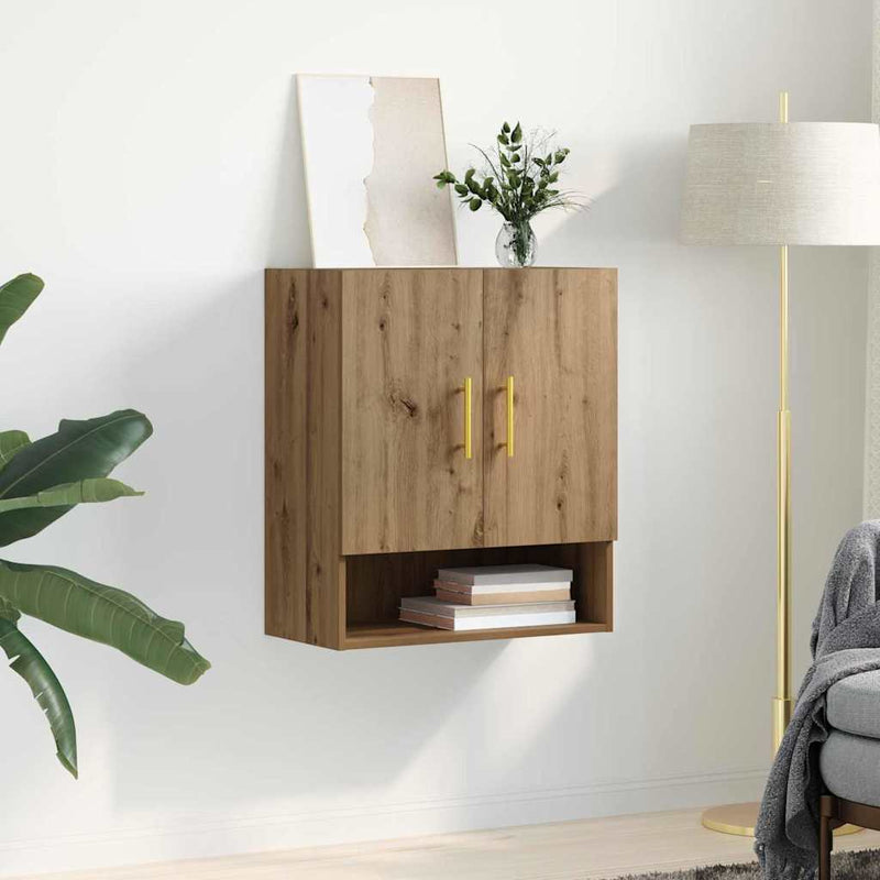 Dulap de perete 60 x 31 x 70 cm Lemn prelucrat stejar artizanal