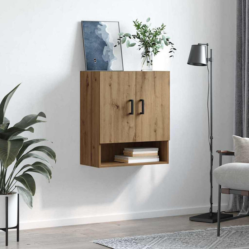 Dulap de perete 60 x 31 x 70 cm Lemn prelucrat stejar artizanal