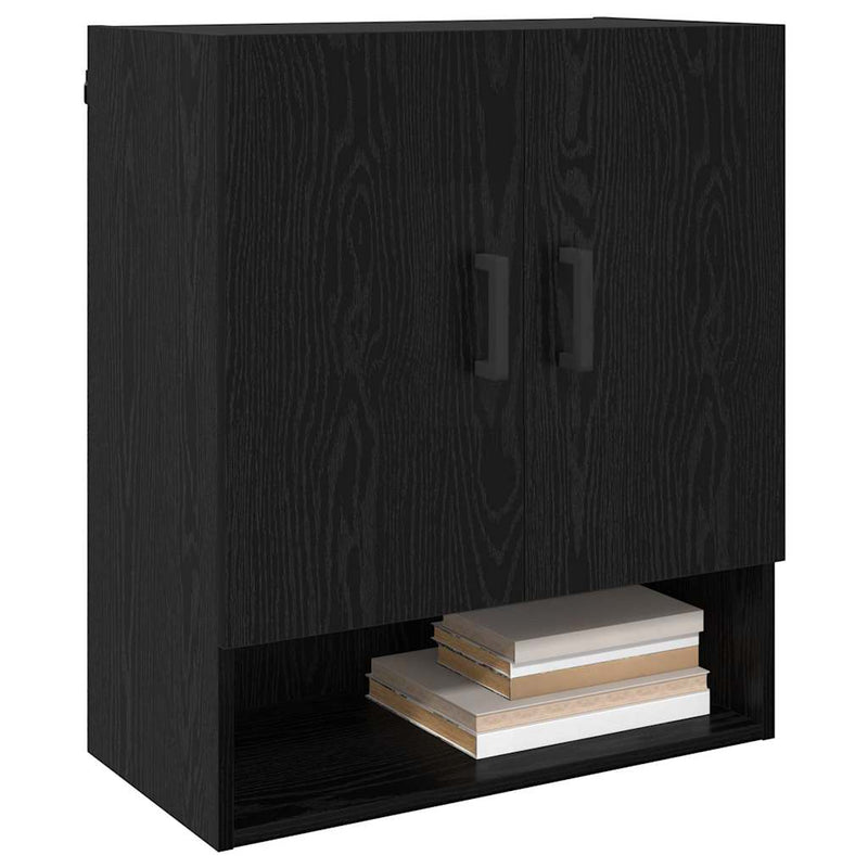Dulap de perete 60 x 31 x 70 cm Lemn prelucrat Stejar negru