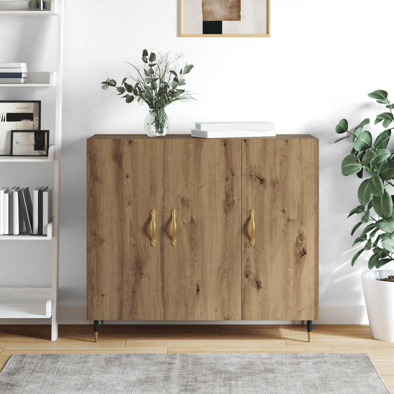 Bufet Stejar Artizanal 90 x 34 x 80 cm Lemn prelucrat
