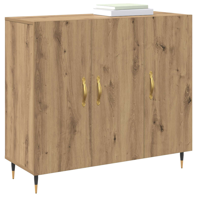 Bufet Stejar Artizanal 90 x 34 x 80 cm Lemn prelucrat