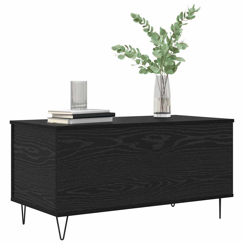 Masă de cafea Stejar negru 90 x 44.5 x 45 cm Lemn prelucrat