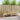 Set de canapele de exterior Poliester Alb
