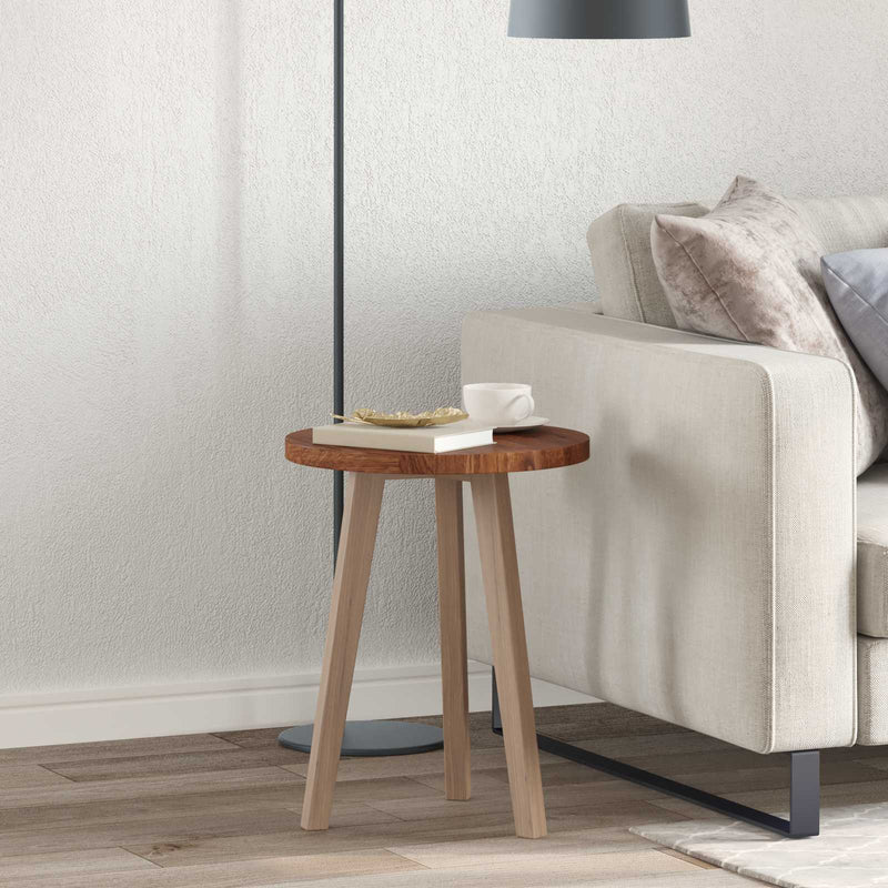 Placă de masă Ø 40 x 2,5 cm Rotund Lemn de stejar masiv
