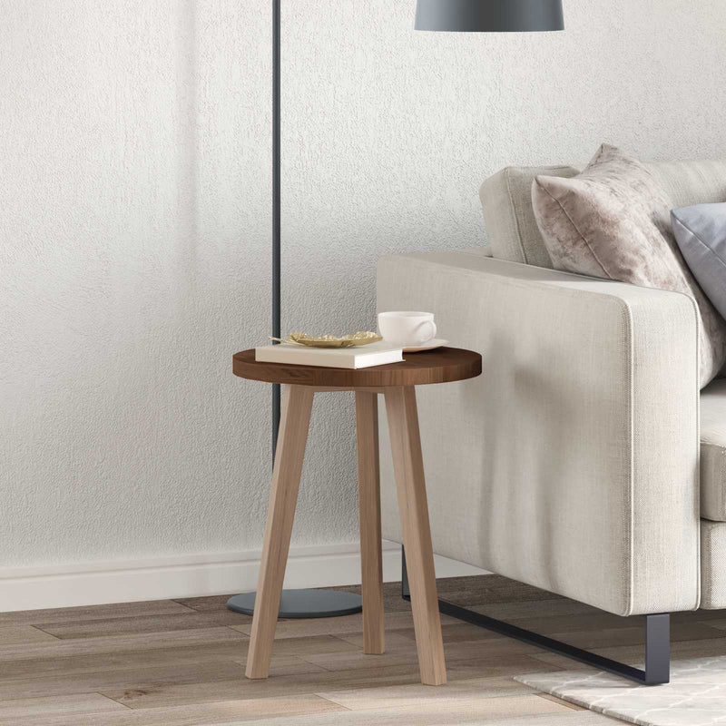 Placă de masă Ø 40 x 2,5 cm Rotund Lemn de stejar masiv