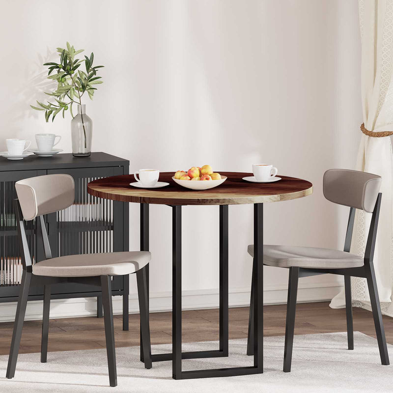 Placă de masă Ø 90 x 2,5 cm Rotund Lemn de stejar masiv