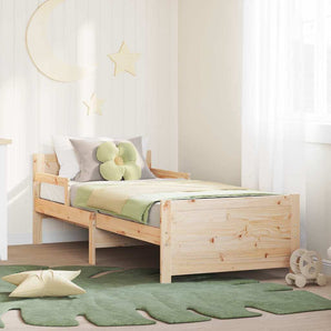 Cadru de pat cu headboard Maro 80 x 200 cm Lemn prelucrat