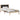 Cadru de pat cu headboard Negru 100 x 200 cm Lemn de pin masiv