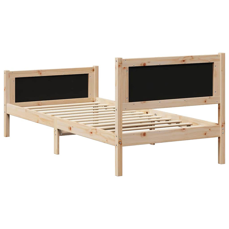 Cadru de pat cu headboard Gri deschis 90 x 190 cm țesătură