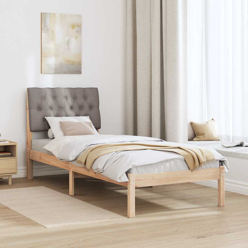 Cadru de pat cu tăblie tapițată cu headboard Maro 75 x 190 cm