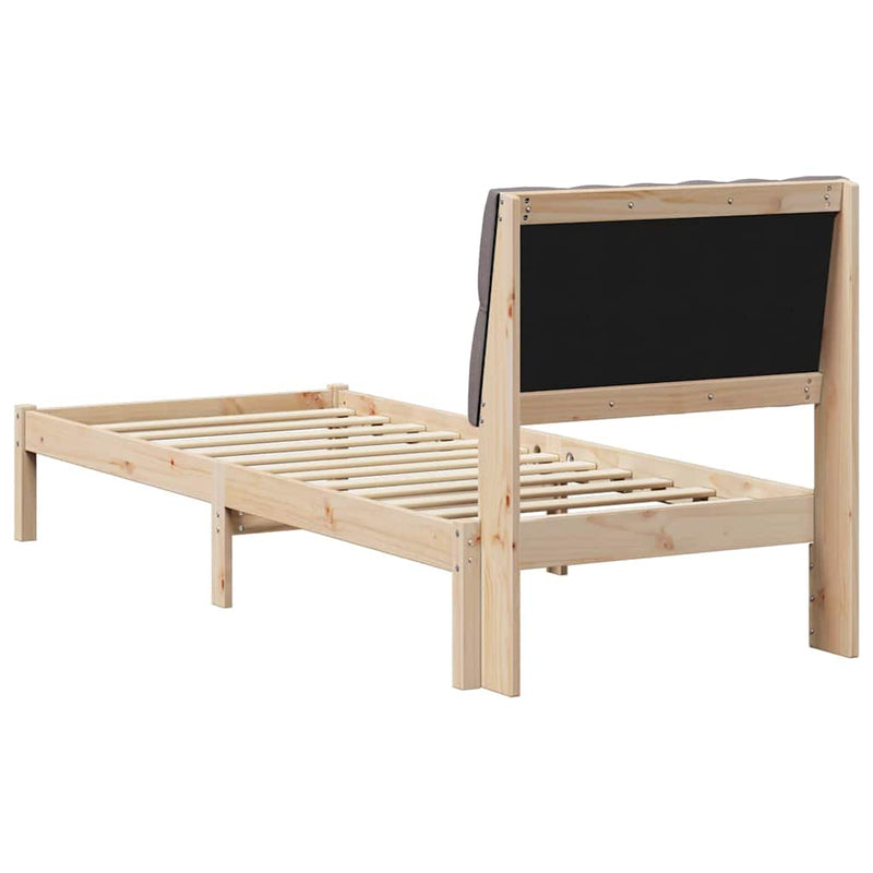 Cadru de pat cu tăblie tapițată cu headboard Maro 75 x 190 cm
