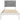 Cadru de pat cu tăblie tapițată cu headboard Alb 75 x 190 cm