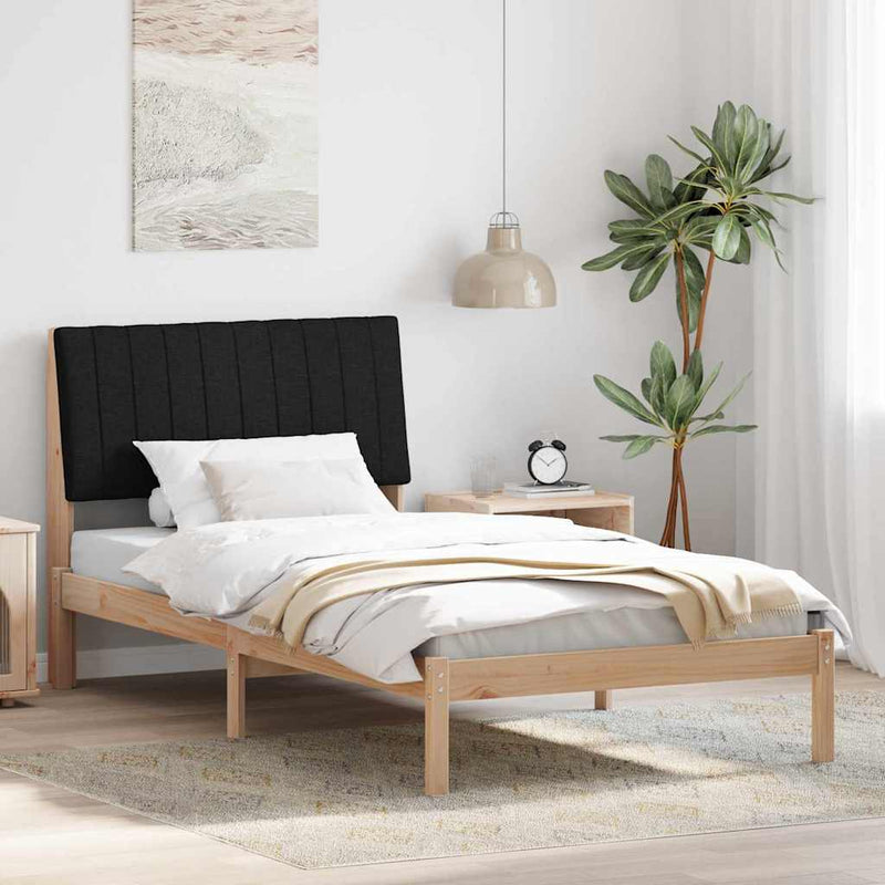 Cadru de pat cu headboard Maro 100 x 200 cm Lemn de pin masiv
