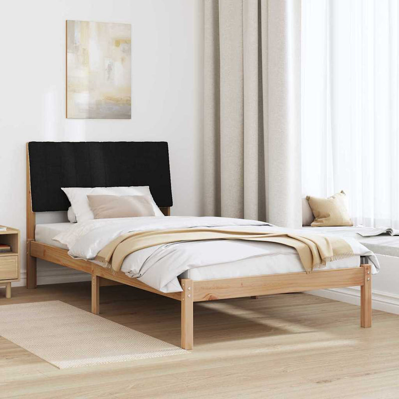 Cadru de pat cu headboard Maro 100 x 200 cm Lemn de pin masiv
