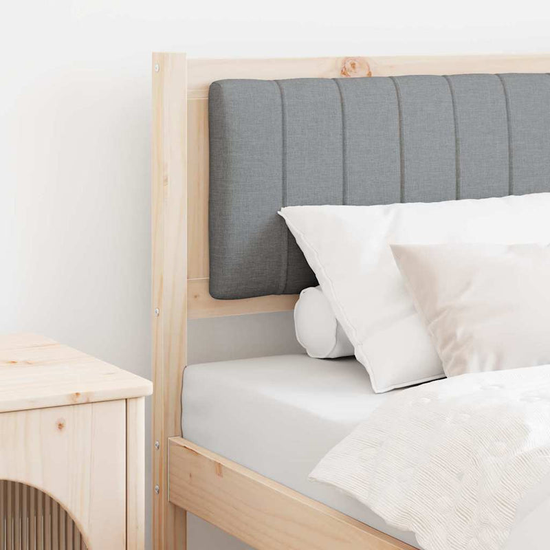 Tăblie tapițată cu headboard Maro 75 cm Lemn de pin masiv