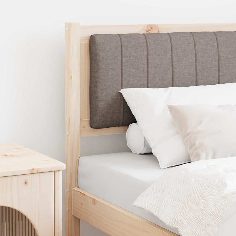 Tăblie tapițată cu headboard Maro 75 cm Lemn de pin masiv