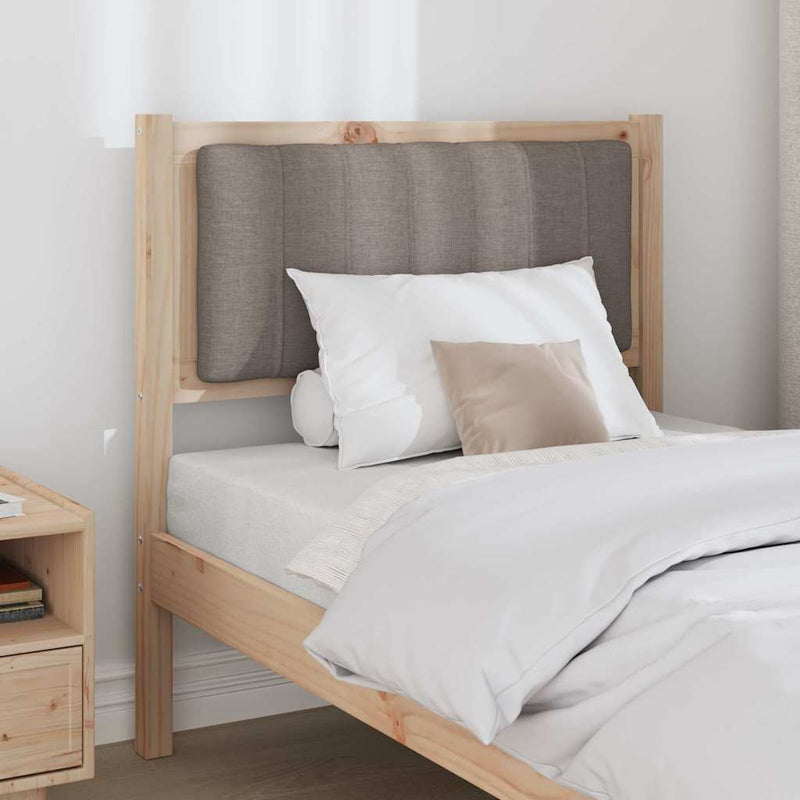 Tăblie tapițată cu headboard Maro 75 cm Lemn de pin masiv