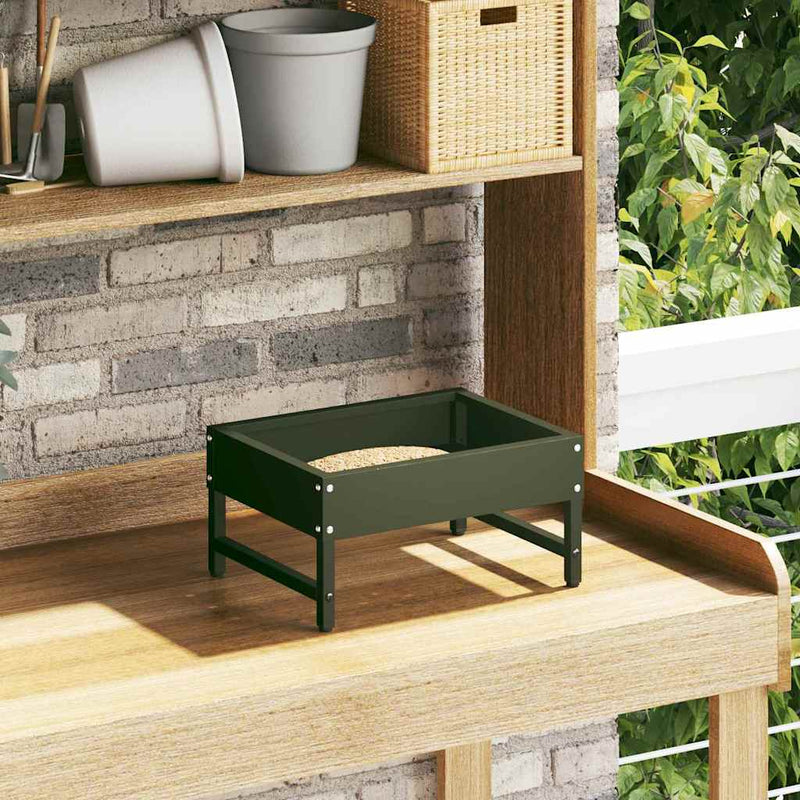 Hrănitor pentru păsări Verde măsliniu 80 x 28 x 13.5 cm