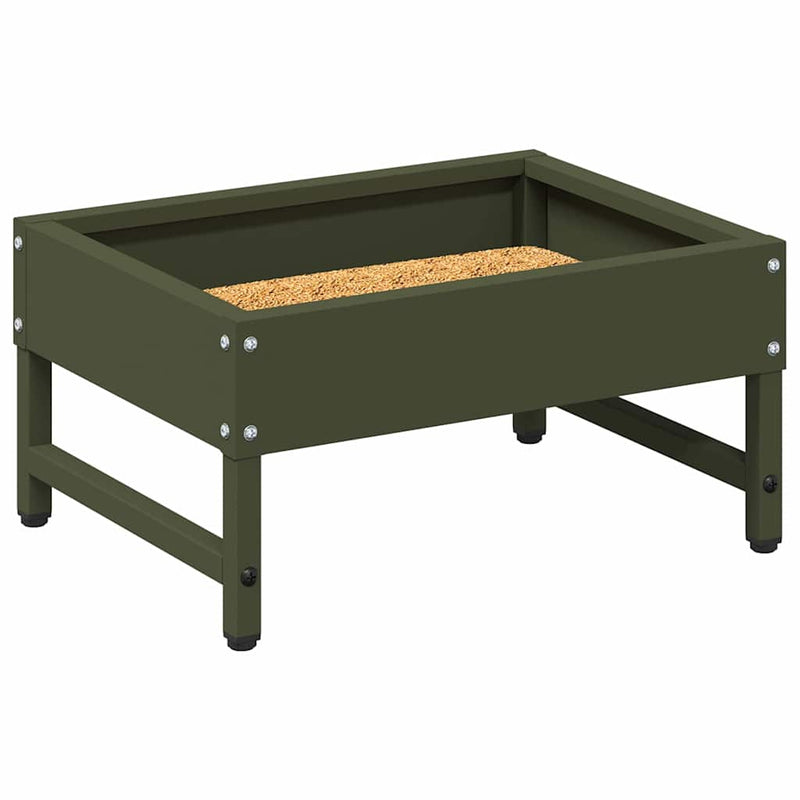 Hrănitor pentru păsări Verde măsliniu 80 x 28 x 13.5 cm