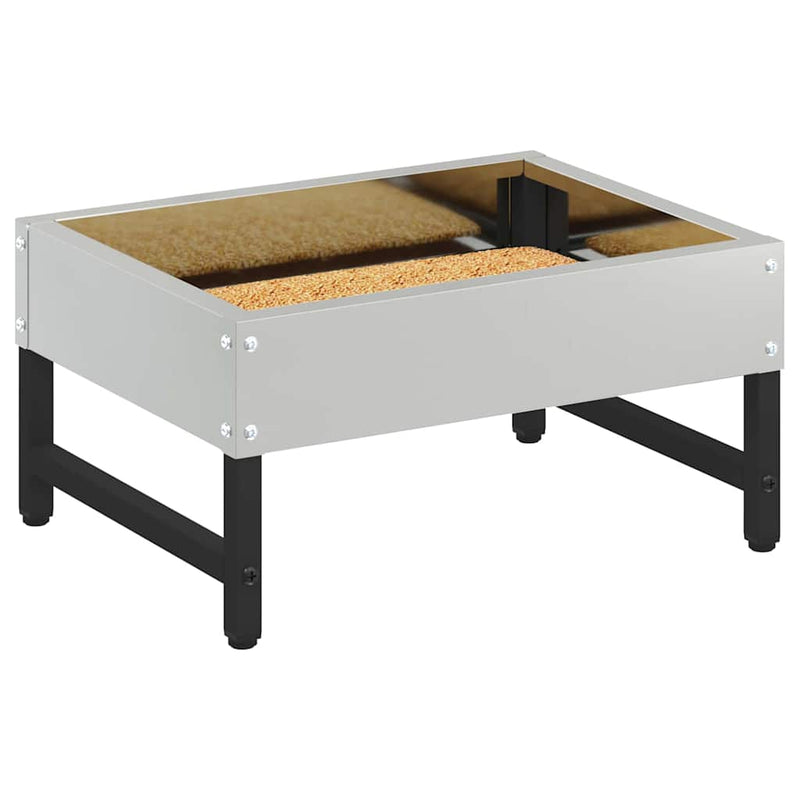 Hrănitor pentru păsări Argintiu 80 x 28 x 13.5 cm