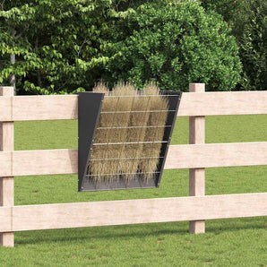 Feeder pentru Fân Suspendat Negru 61 x 33 x 66 cm 5 kg