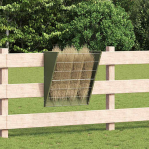 Feeder pentru Fân Suspendat Verde măsliniu 61 x 33 x 66 cm 5 kg