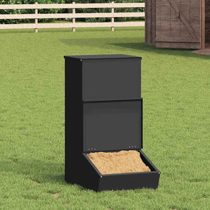 Feeder pentru porci Negru 55 x 38 x 76 cm 20 kg