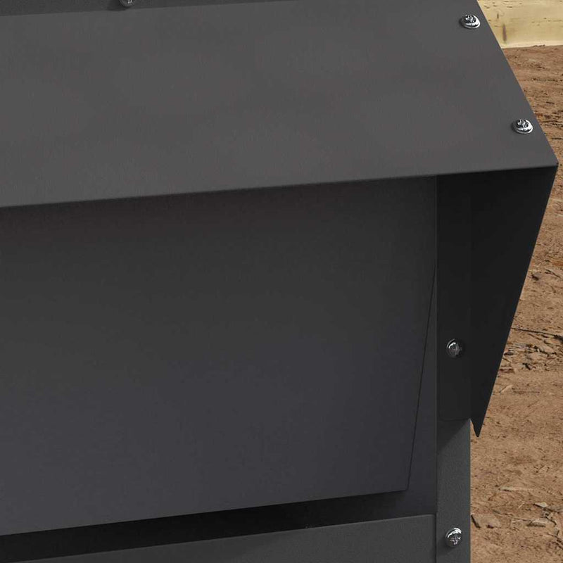 Feeder pentru pui Negru 40,5 x 45 x 41 cm 20 kg