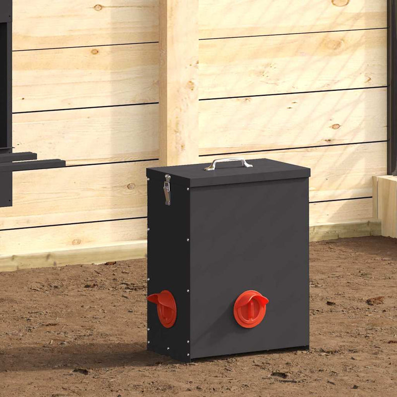 Feeder pentru pui Negru 32,5 x 20,5 x 43 cm 25 kg