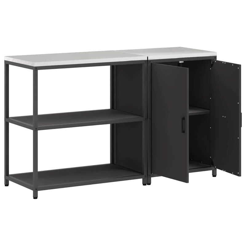 Set de depozitare pentru bucătărie HATTEM 2 buc. Negru