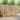 Set de canapele de exterior 4 buc. Alb Lemn Solid de Acacia
