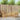 Set de canapele de exterior 4 buc. Alb Lemn Solid de Acacia