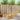 Set de canapele de exterior 5 buc. Alb Lemn Solid de Acacia