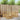 Set de canapele de exterior 5 buc. Alb Lemn Solid de Acacia