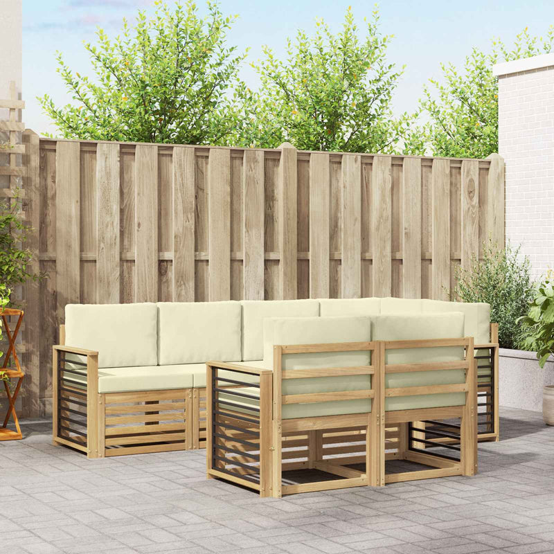 Set de canapele de exterior 7 buc. Poliester