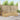 Set de canapele de exterior 6 buc. Alb Poliester