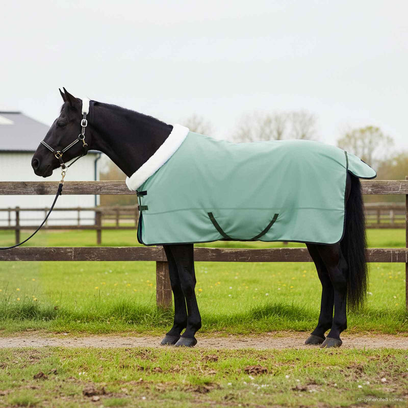 Pătură pentru cai Verde special 135 cm Fleece polar