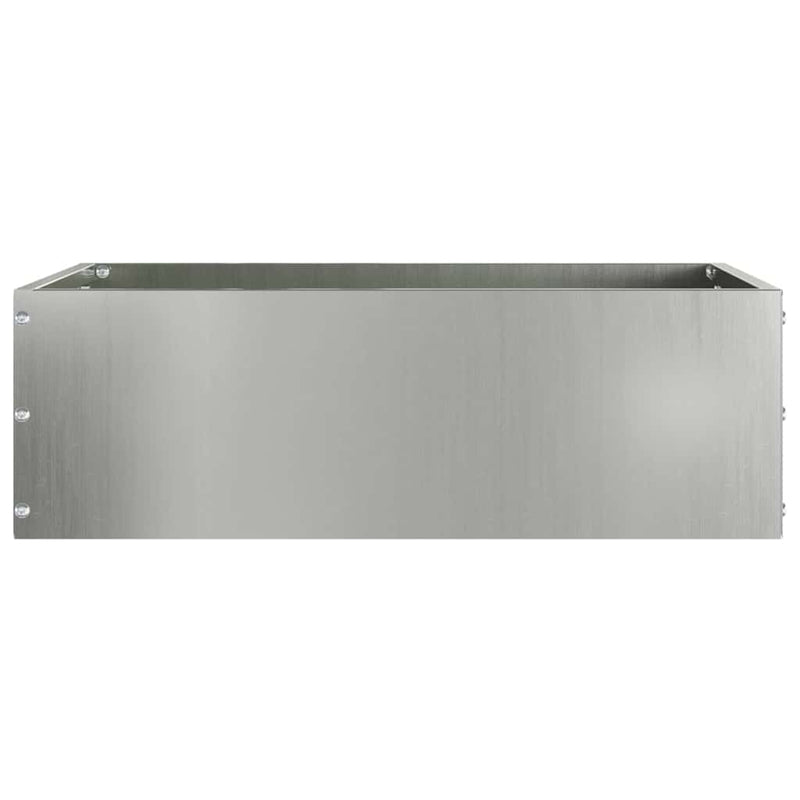 Margine pentru gazon 40 x 40 x 13 cm Oțel Galvanizat Argintiu