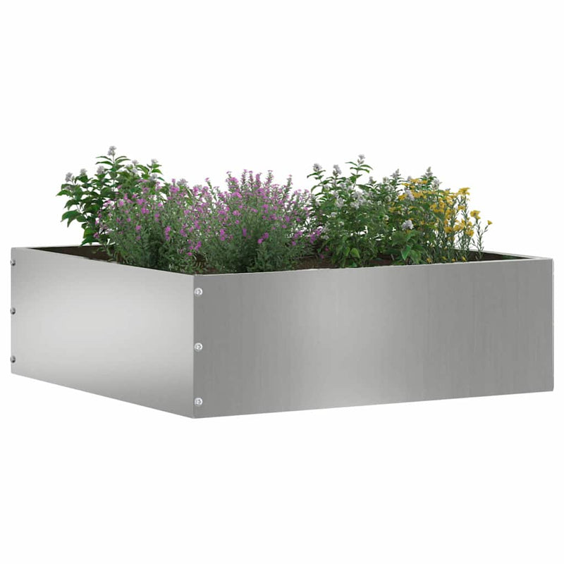 Margine pentru gazon 40 x 40 x 13 cm Oțel Galvanizat Argintiu