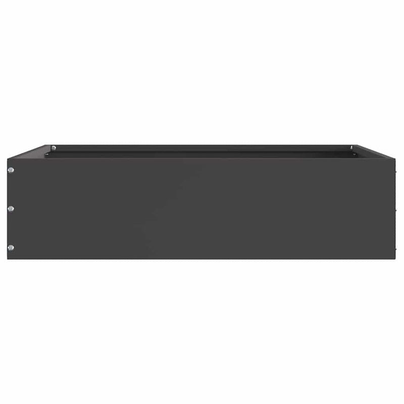 Margine pentru gazon 50 x 50 x 13 cm Oțel Negru