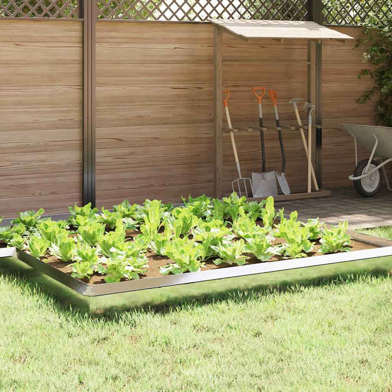 Gard pentru melci 100 x 3,5 x 25 cm Oţel inoxidabil Argintiu