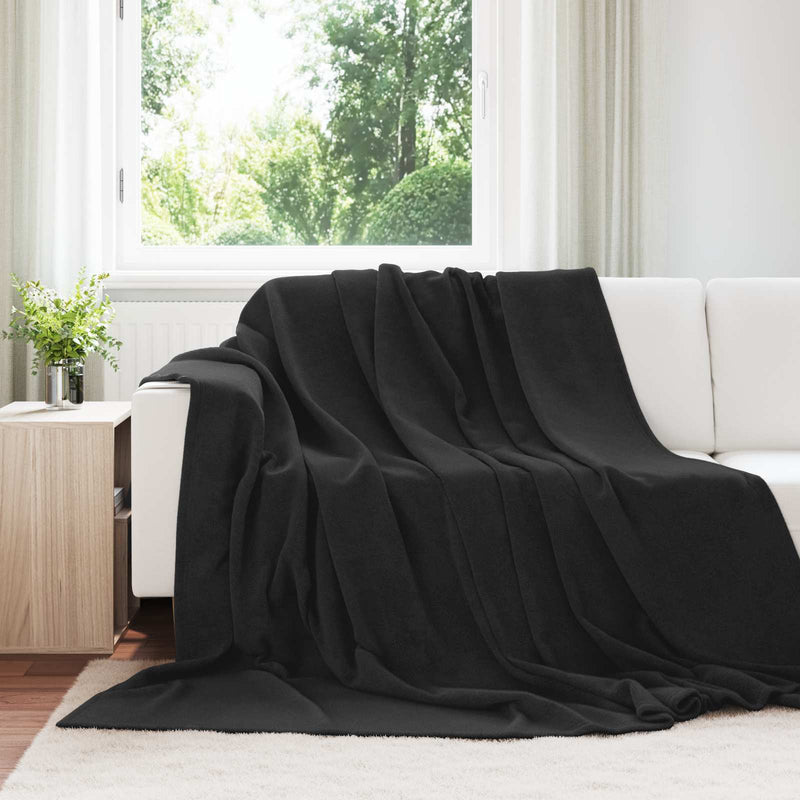 Pătură Negru 220 x 240 cm 1.37 kg Molton