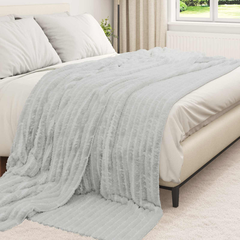 Pătură Gri 240 x 220 cm 1.36 kg Molton