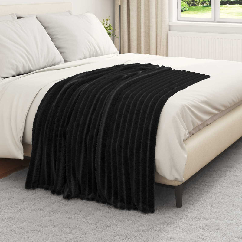Pătură Negru 150 x 130 cm 0.45 kg Molton