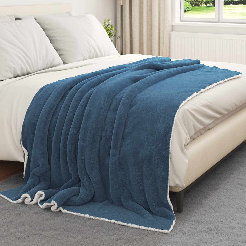 Pătură Albastru marin 150 x 200 cm 1.64 kg Molton