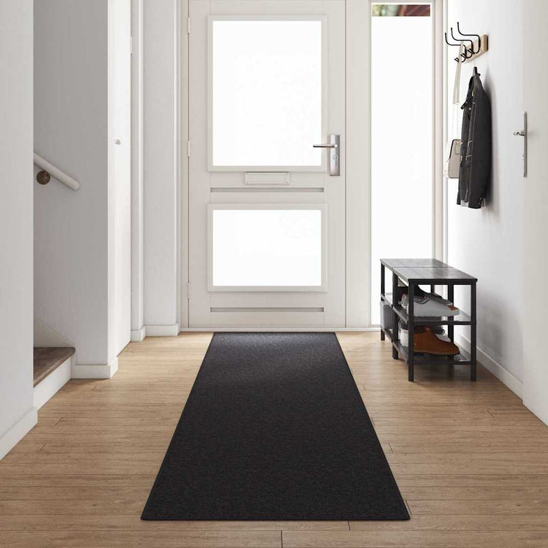 Runner din covor Antracit 80 x 500 cm 100% polipropilenă