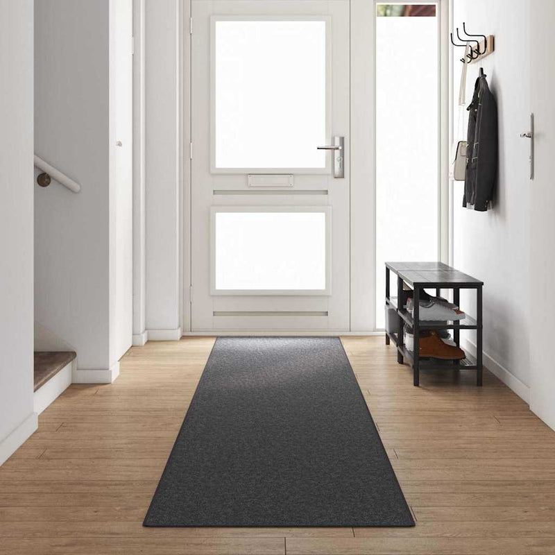 Runner din covor Gri închis 80 x 500 cm 100% polipropilenă